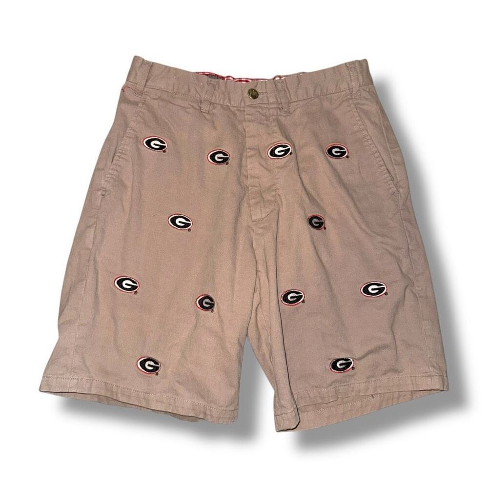 Pennington & Bailes Stadium University of Georgia Embroidered Shorts Sz 30